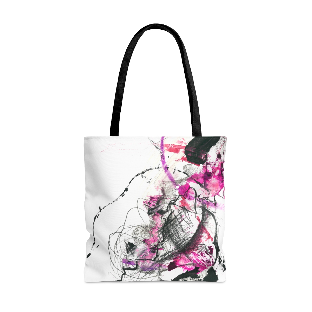 Tote Bag Abstract Paint Purple
