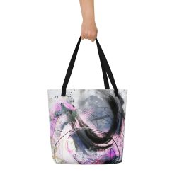 Abstract Paint All-Over Print Large Tote Bag