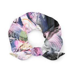 Abstract Paint Recycled Scrunchie