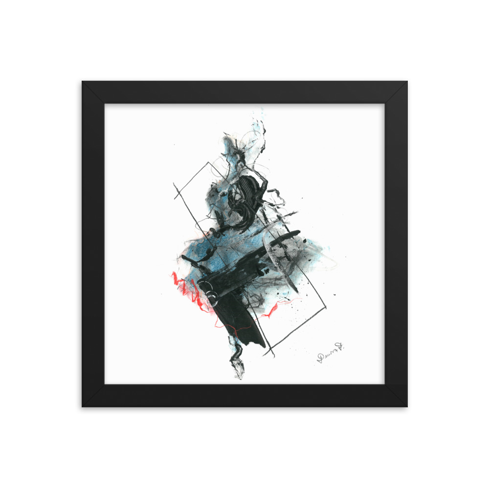 'Dancer' Framed poster Abstract Drawing - Image 2