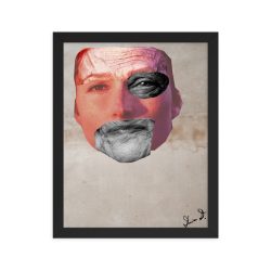 'Fear of Death And Age' Framed poster, Digital Collage, Ageism