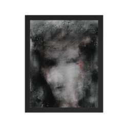 'Uneasiness' Abstract Paint, Framed poster, Digital Paint