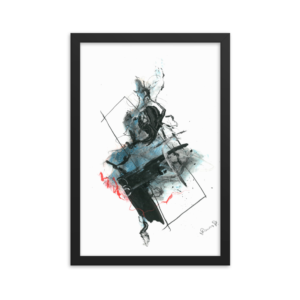 'Dancer' Framed poster Abstract Drawing - Image 6