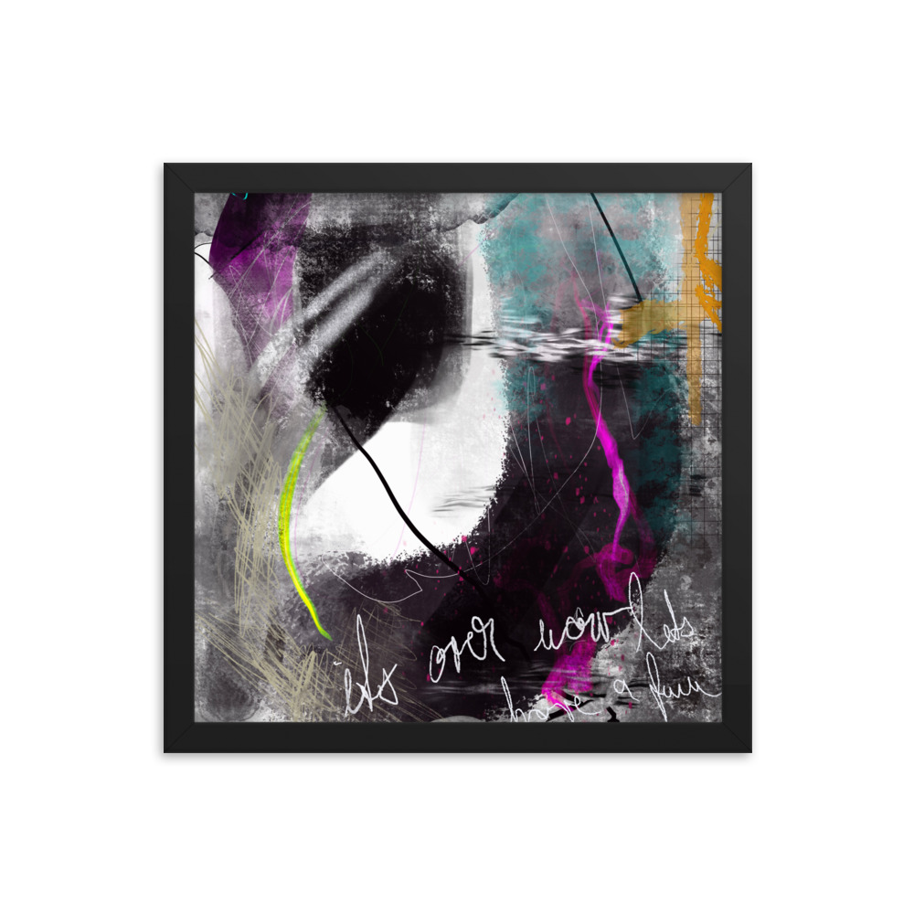 Painted Abstract Framed poster digital art - Image 8