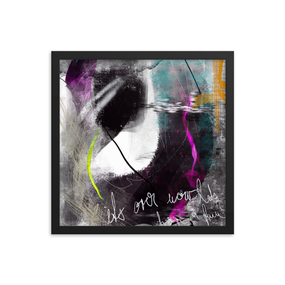Painted Abstract Framed poster digital art - Image 9