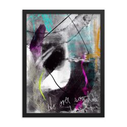 Painted Abstract Framed poster digital art