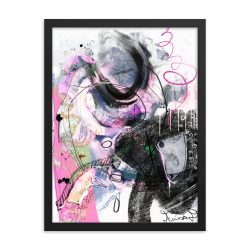 Digital Paint Abstract Framed poster