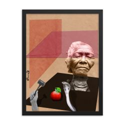 'To Age Is A Crime' Framed poster, Digital Collage