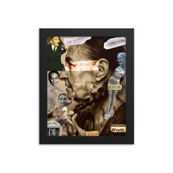 'Know Your Worth' Framed poster. Ageism