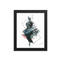 'Dancer' Framed poster Abstract Drawing