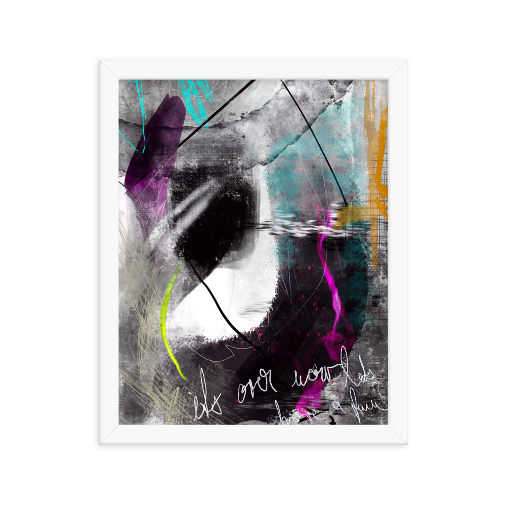 Painted Abstract Framed poster digital art - Image 16