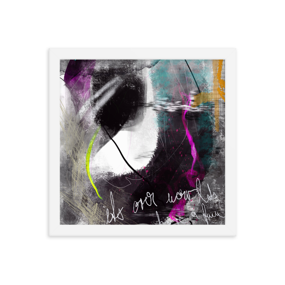 Painted Abstract Framed poster digital art - Image 15