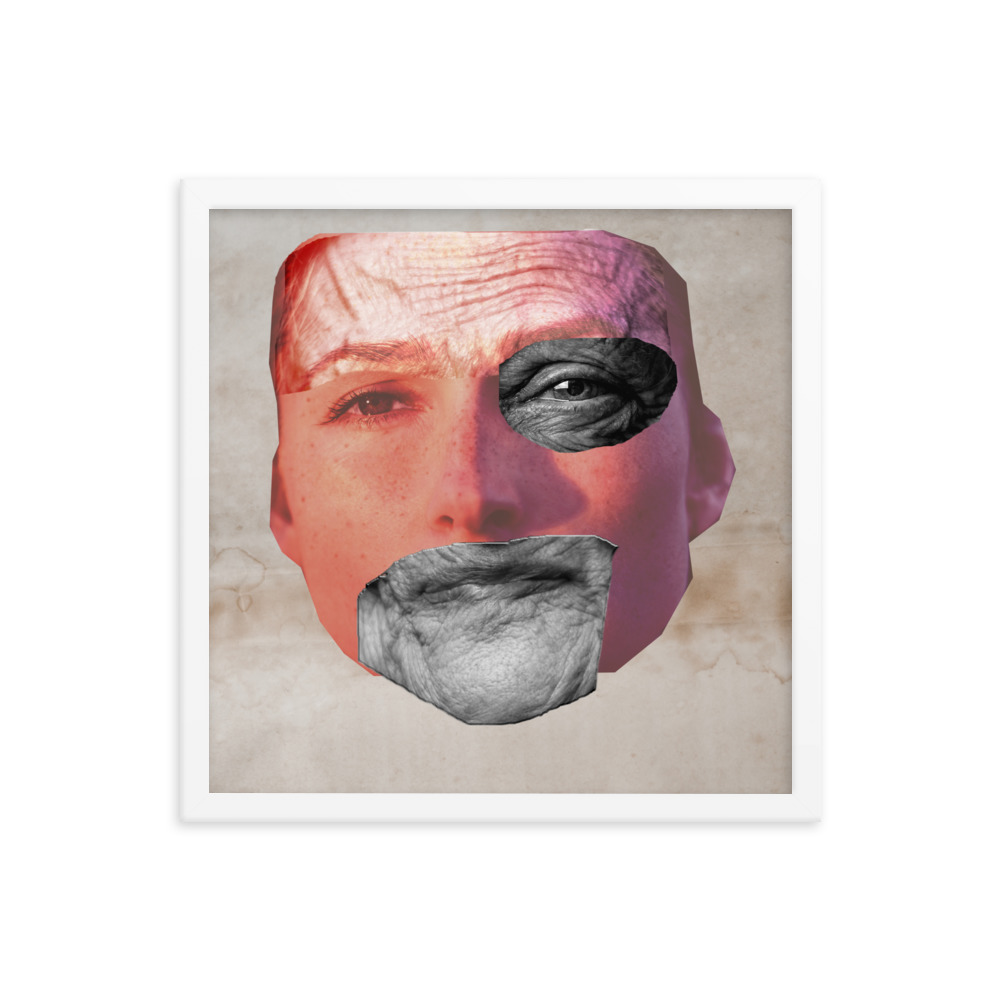 'Fear of Death And Age' Framed poster, Digital Collage, Ageism - Image 12