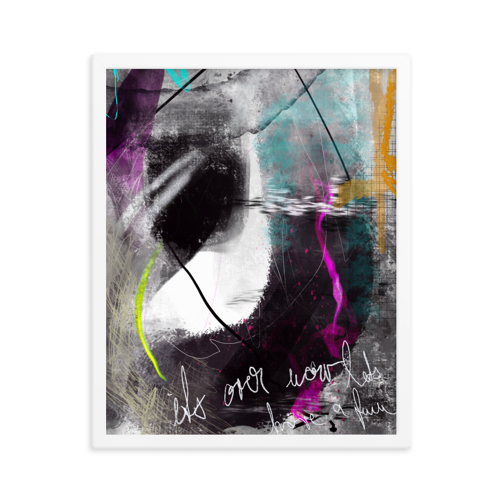 Painted Abstract Framed poster digital art - Image 21