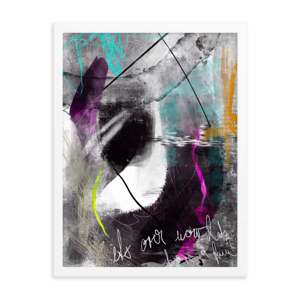 Painted Abstract Framed poster digital art - Image 23