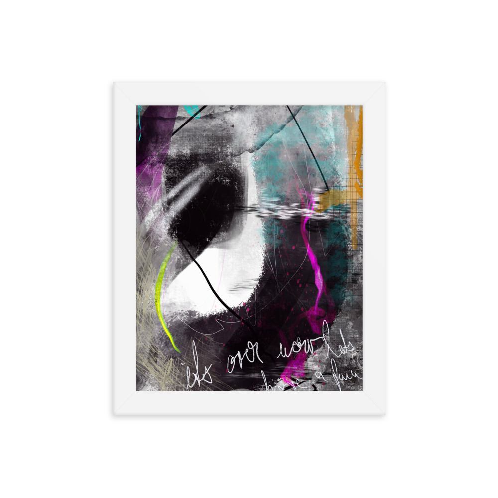 Painted Abstract Framed poster digital art - Image 13