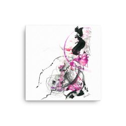 'Dreams Come True' Thin canvas Abstract Paint Purple