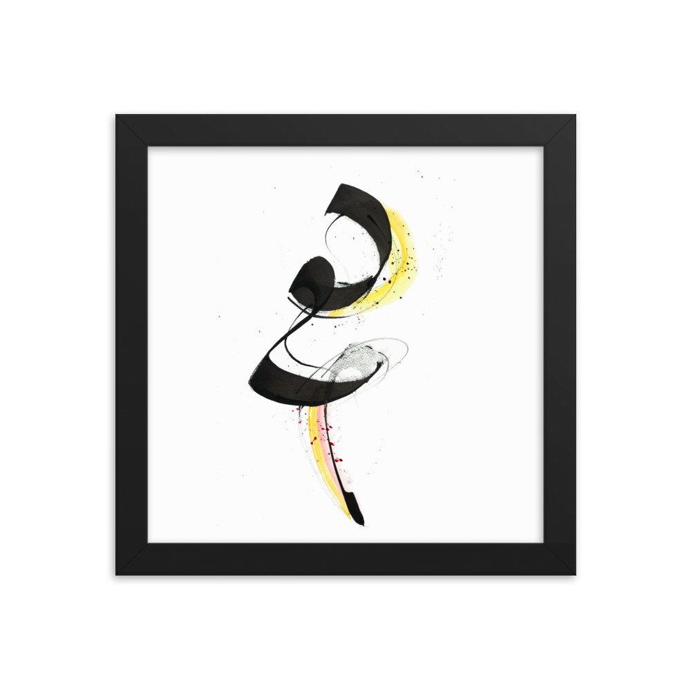 Abstract Calligraphy Painting Framed poster - Image 3