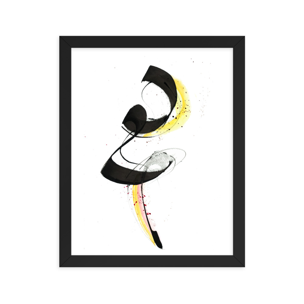 Abstract Calligraphy Painting Framed poster - Image 5