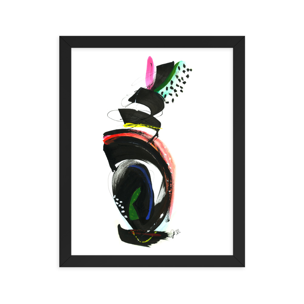 Abstract Calligraphy Painting Framed poster - Image 5