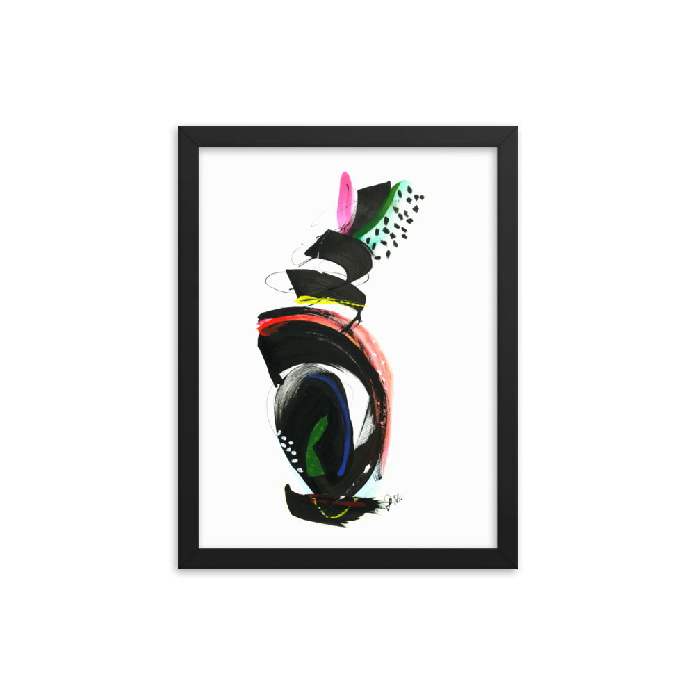 Abstract Calligraphy Painting Framed poster - Image 6