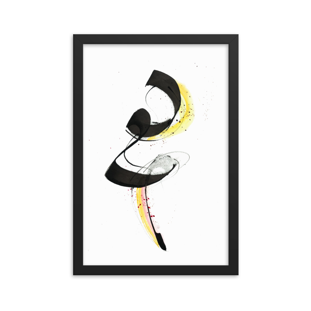 Abstract Calligraphy Painting Framed poster - Image 7