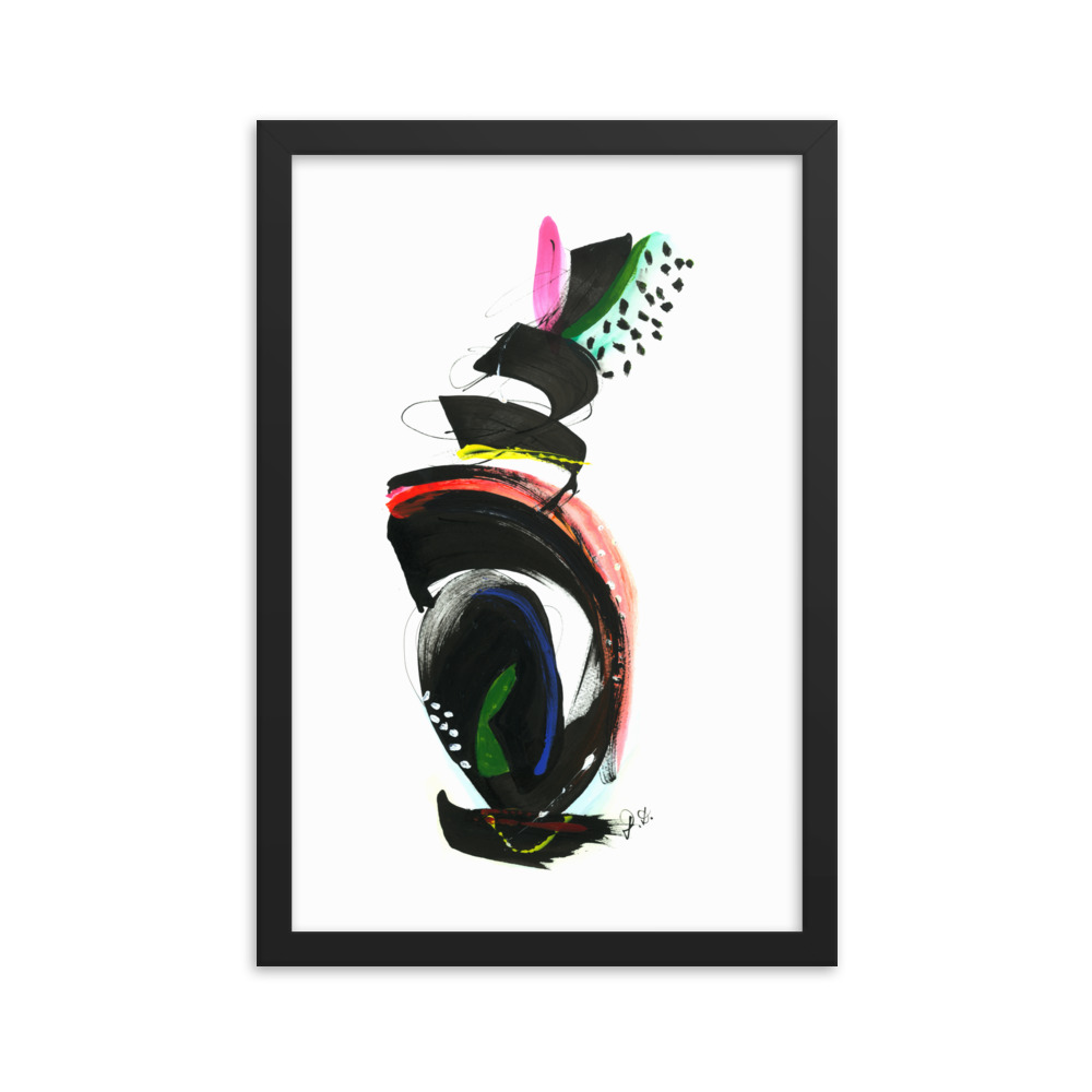 Abstract Calligraphy Painting Framed poster - Image 7