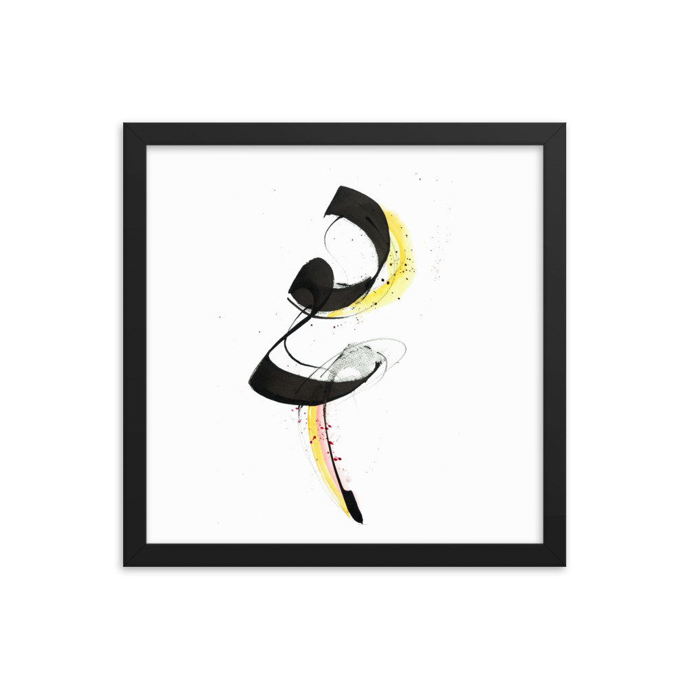 Abstract Calligraphy Painting Framed poster - Image 8
