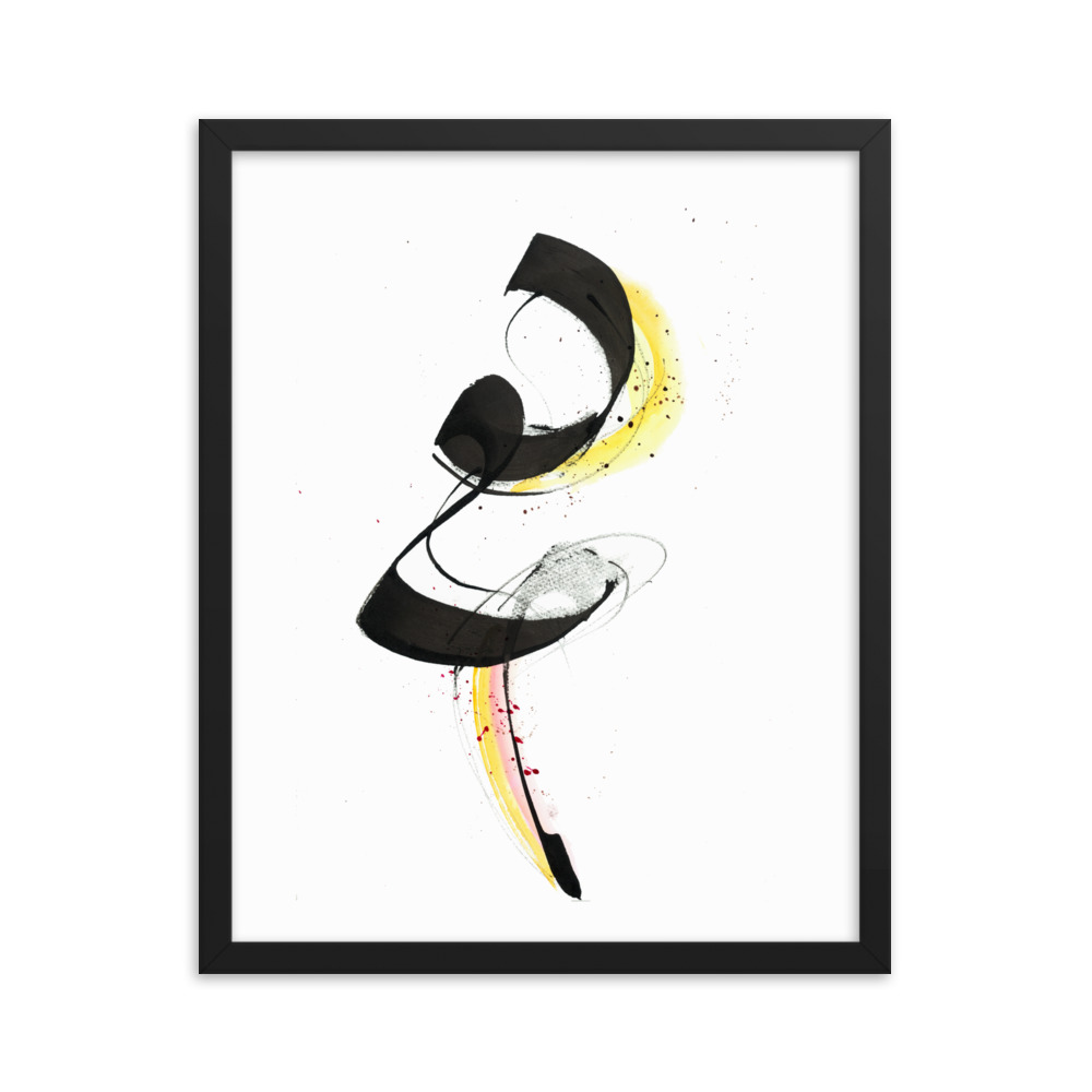 Abstract Calligraphy Painting Framed poster - Image 10