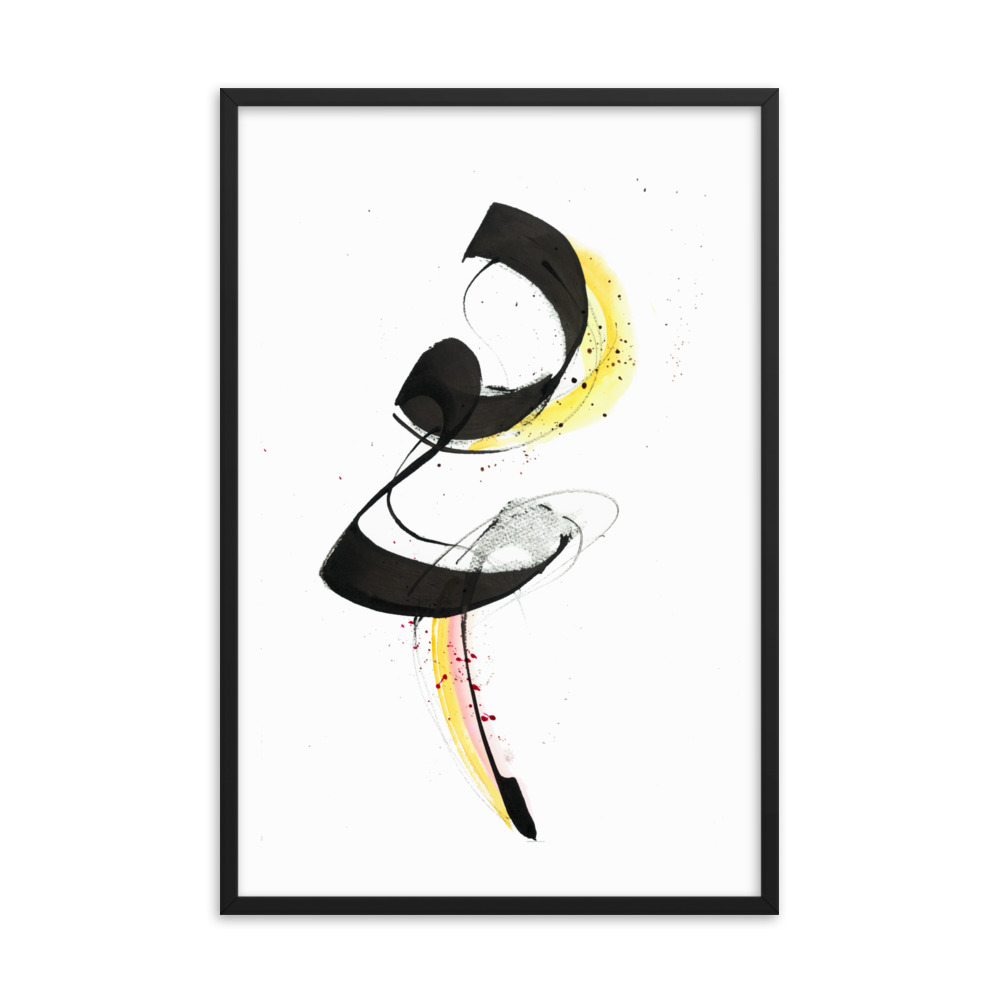 Abstract Calligraphy Painting Framed poster - Image 12