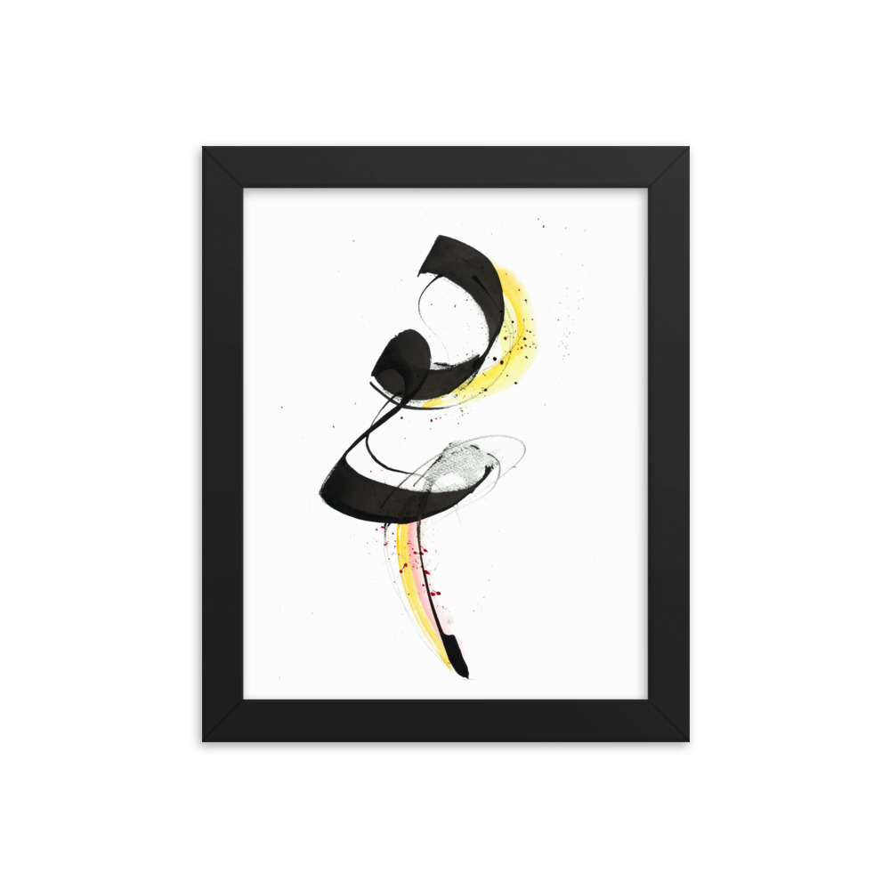 Abstract Calligraphy Painting Framed poster - Image 2