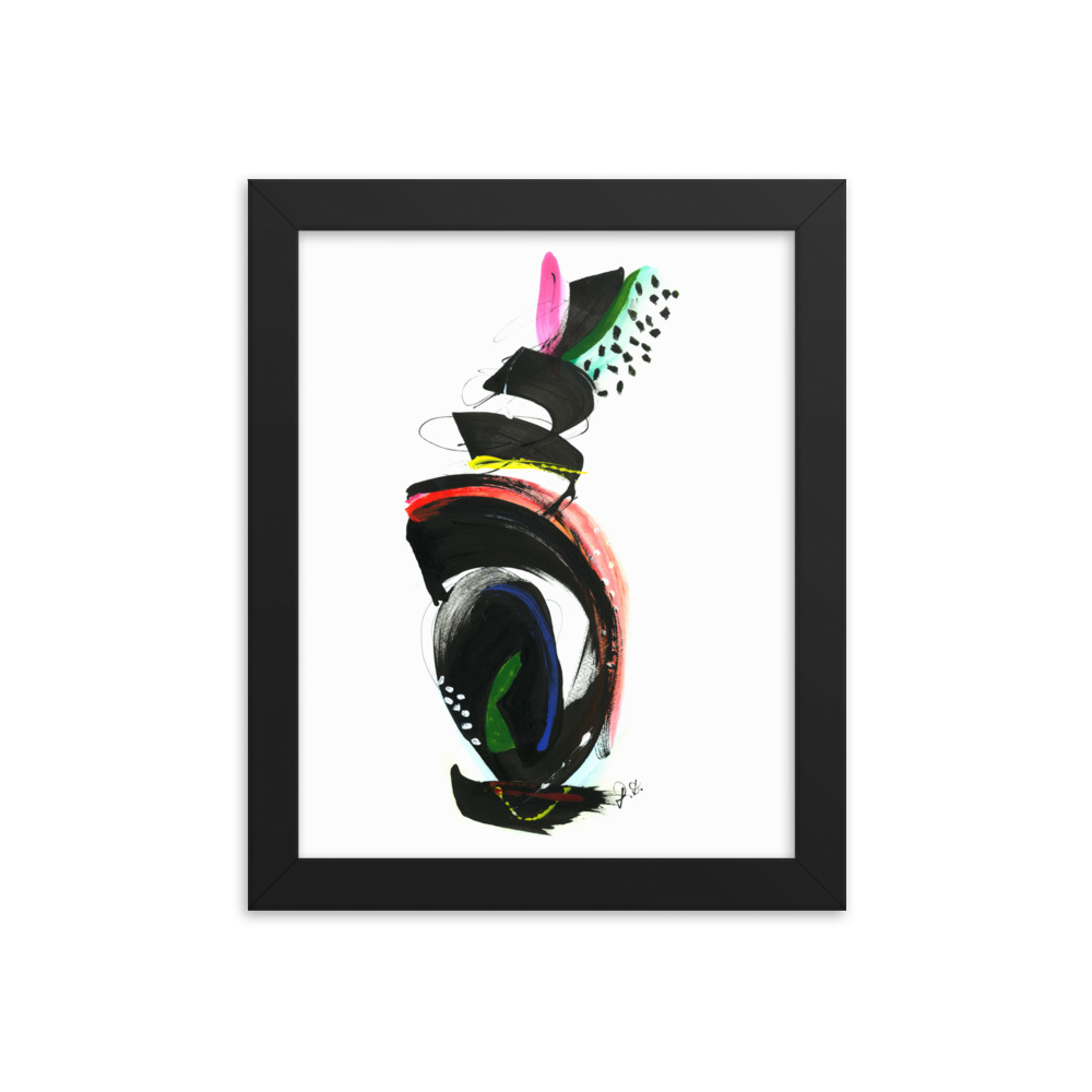 Abstract Calligraphy Painting Framed poster - Image 2