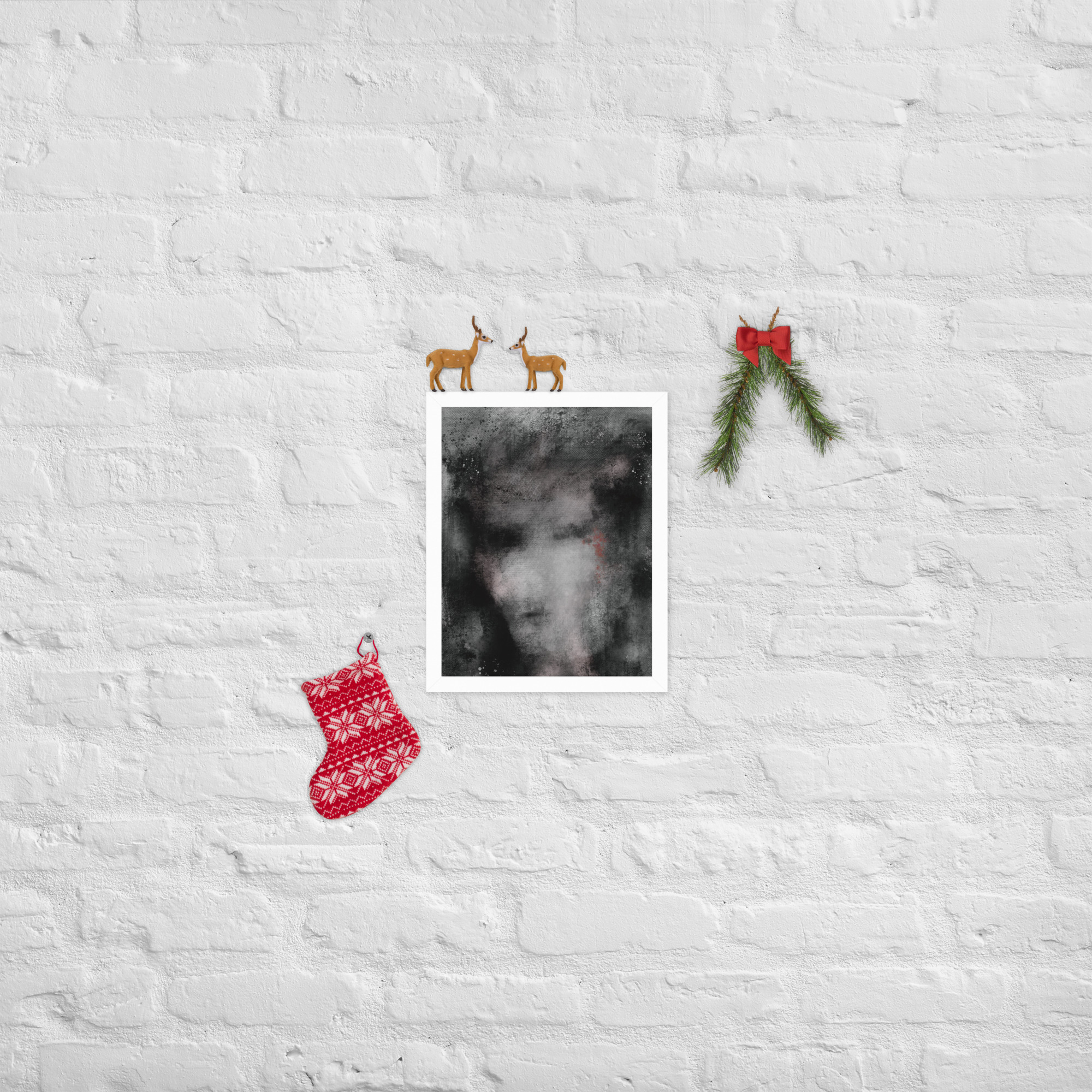 'Uneasiness' Abstract Paint, Framed poster, Digital Paint - Image 9