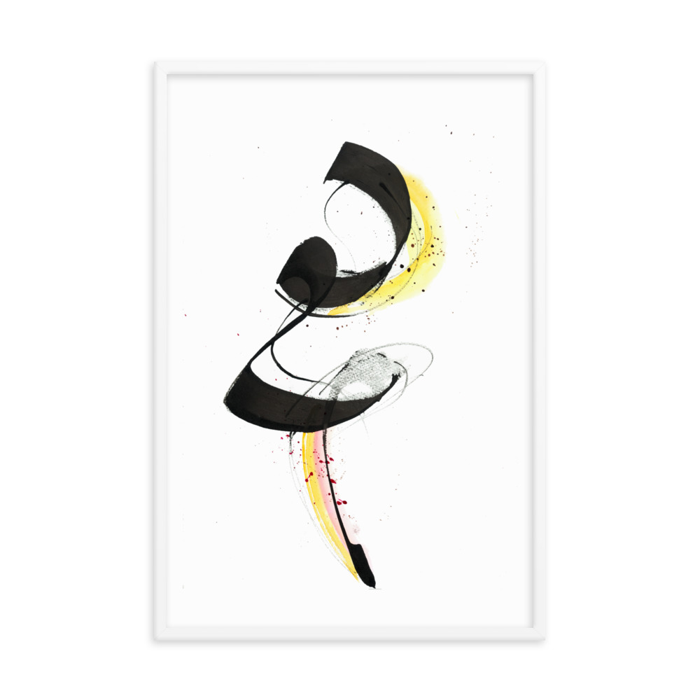 Abstract Calligraphy Painting Framed poster - Image 24