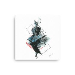 'Dancing In Darkness'  Abstract Drawing Thin canvas